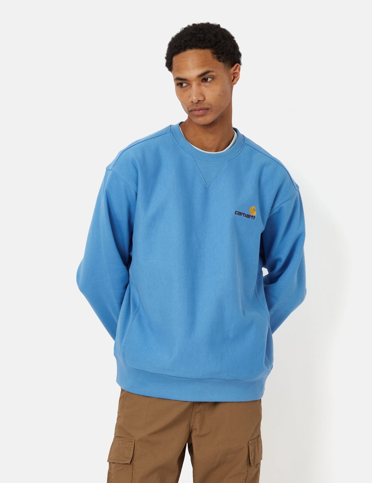 American Script Sweatshirt - Enzian Blue