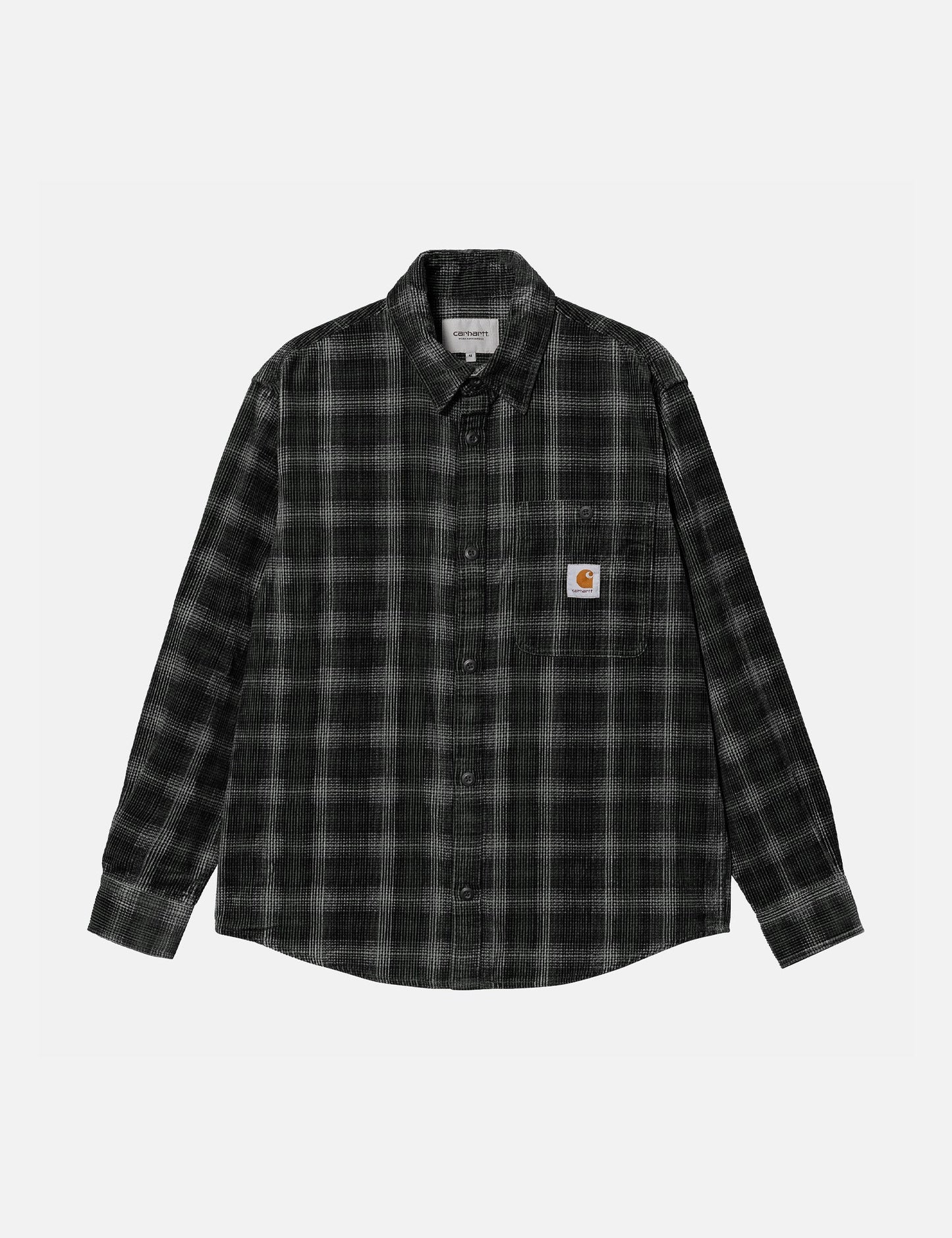 Flint Cord Shirt (Wiley Check) - Vulcan Grey